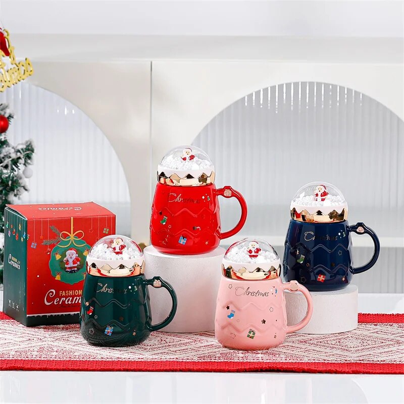 Christmas Santa Snowball Mug