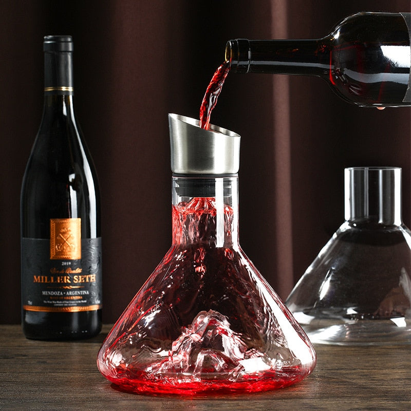 conical flask waterfall fancy decanter by glassciasExclusive waterfall effect wine decanters