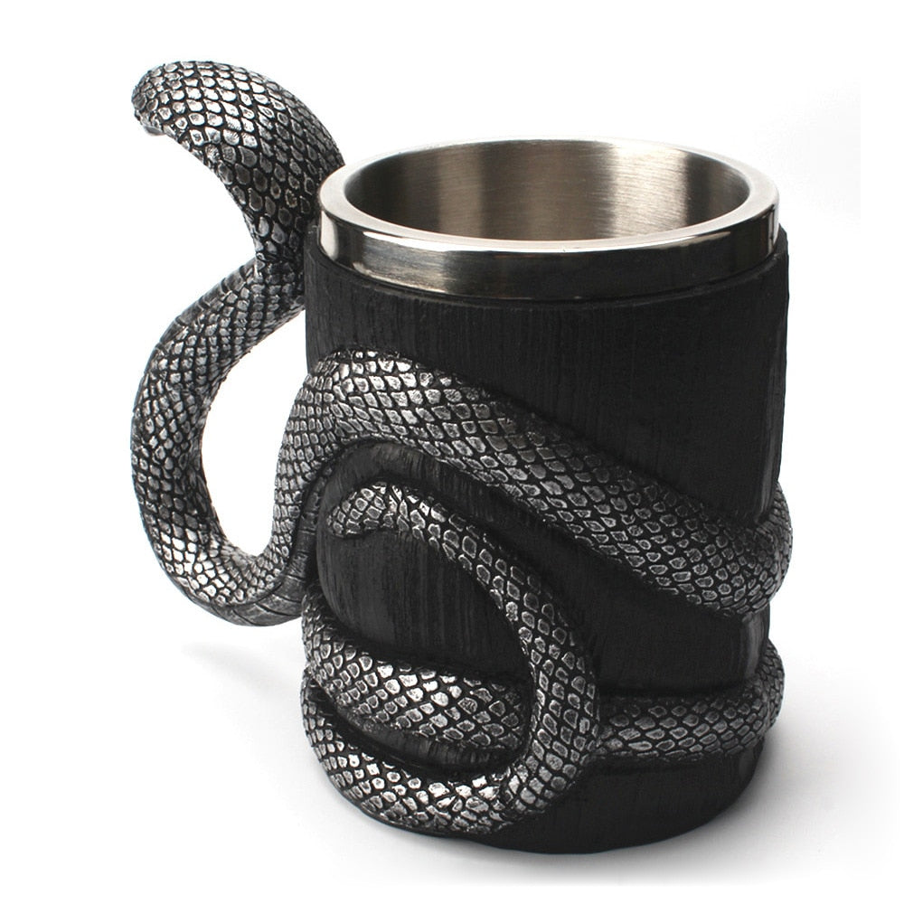 Fangtastic bite cobra snake glassware"