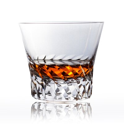 Angel Wing Crystal Whiskey Glass