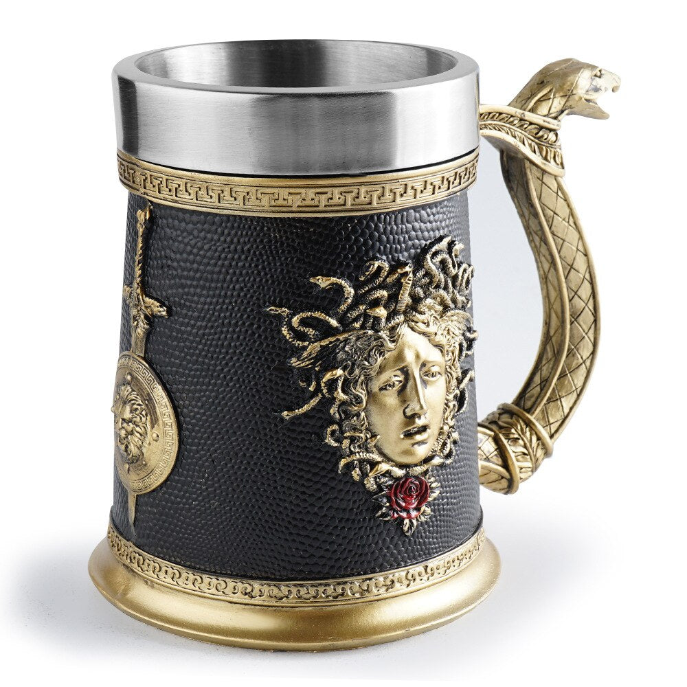 Greek mythology-inspired Gaze of Gorgons tankard
