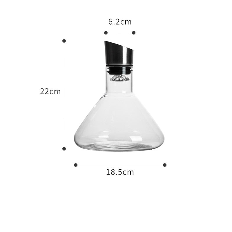 Conical Flask Waterfall Wine Decanter
