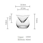 Stemless Martini Chiller Glass