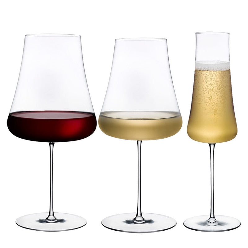 ultra thin volcano clear wine glasses by glasscias