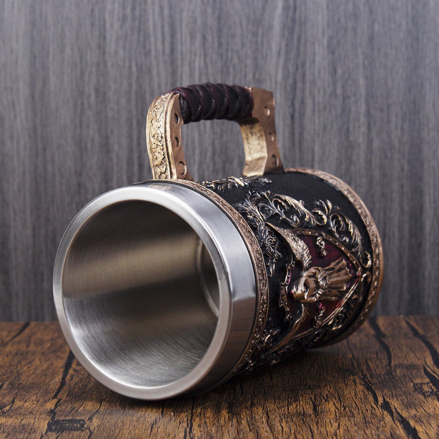 Tankard mug inspired by grim reaper design