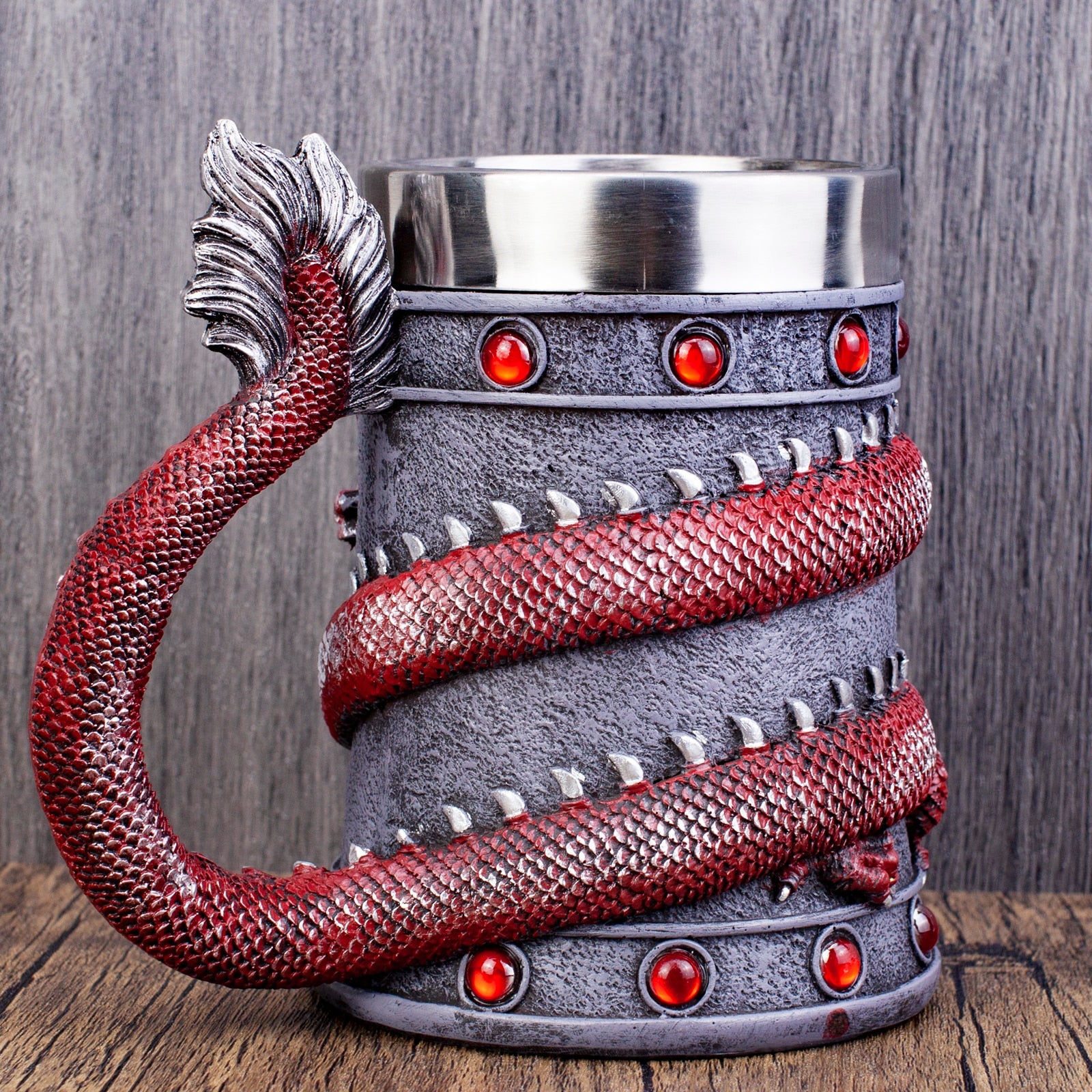 Detailed dragon tankard for collectors