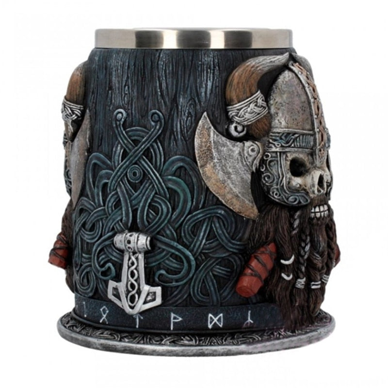 Adventure-filled viking tankard for collectors