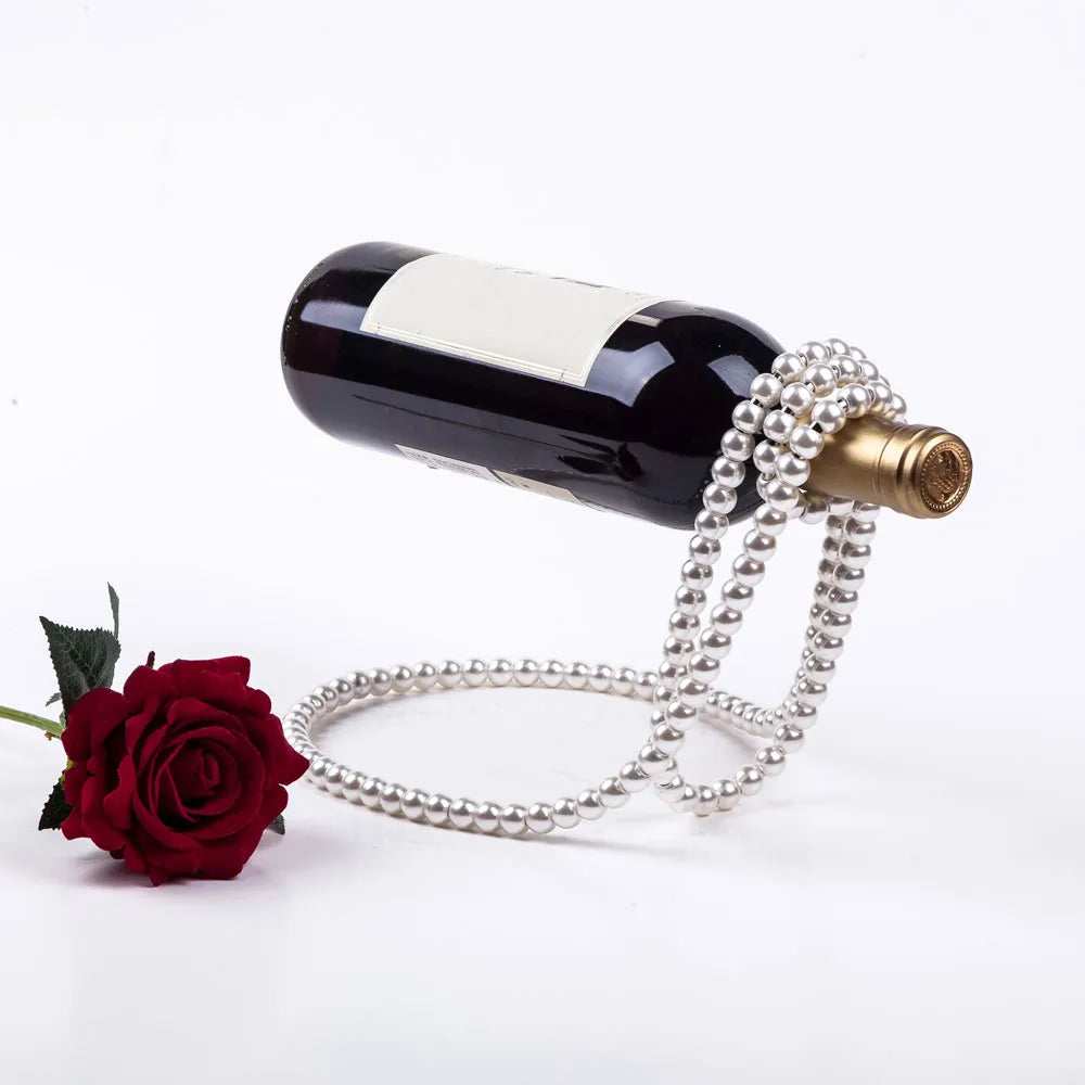 Floating Pearl Wine Bottle Holder