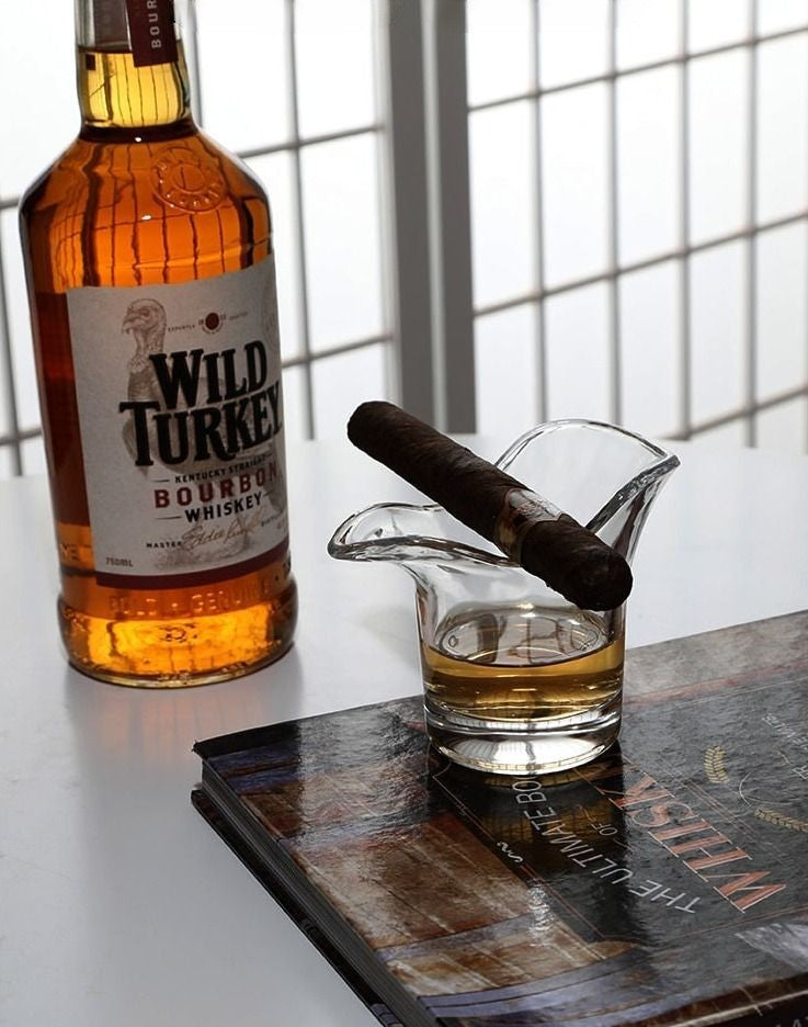 Glasscias's exclusive Hold My Cigar Whiskey Glass