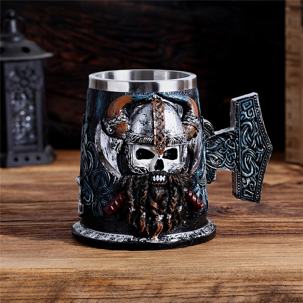 Unique pirate-themed medieval tankard