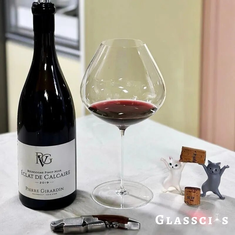 Elegant design burgandy glass