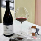 Elegant design burgandy glass