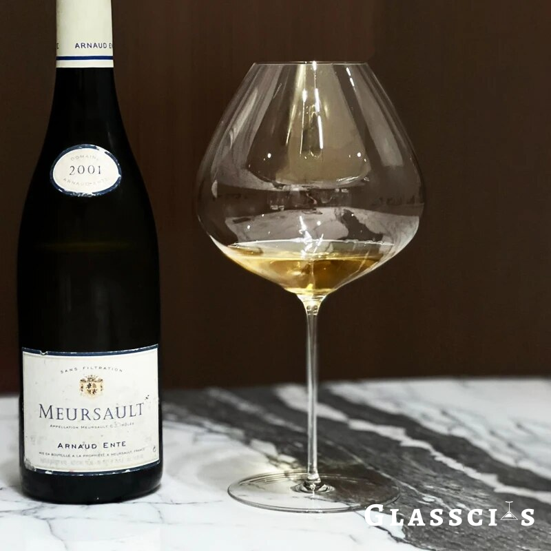 French crafted burgundy glass