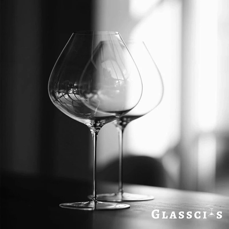 French crafted burgundy glasses