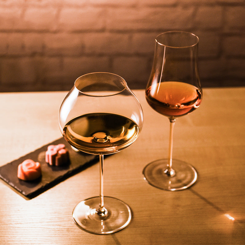 elegance simplified in burgundy wine glasses