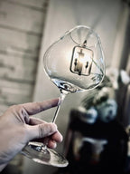 Tapered rim burgundy wine glasses