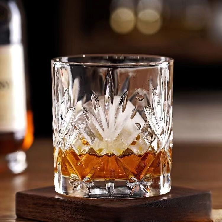upscale crystal whisky glass