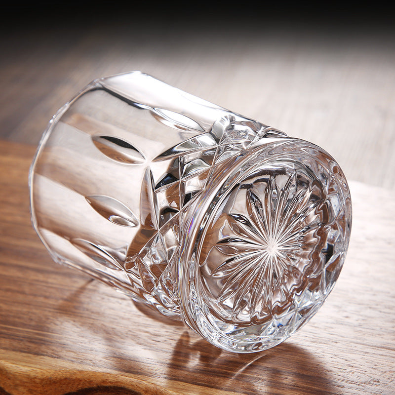 high quality cut crystal whiskey glasses