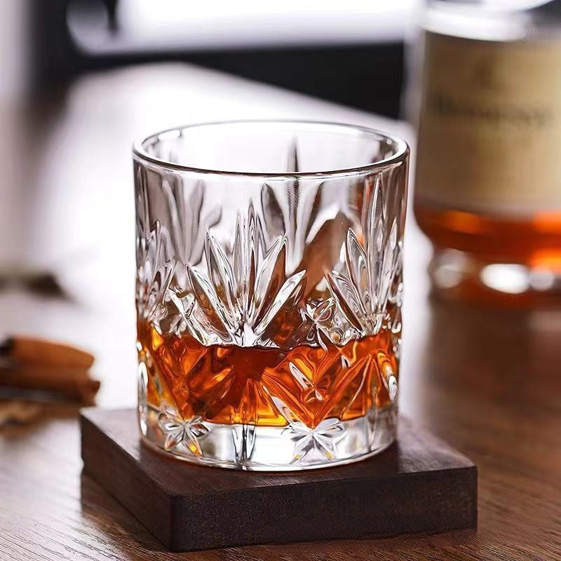 Winston Churchill inspired cut crystal whiskey glasses