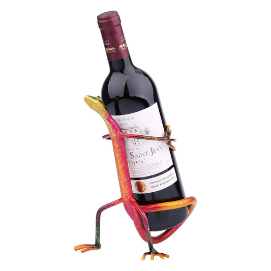 Stay Back! Gecko Wine Bottle Holder