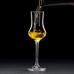 a tulip glasses whiskey