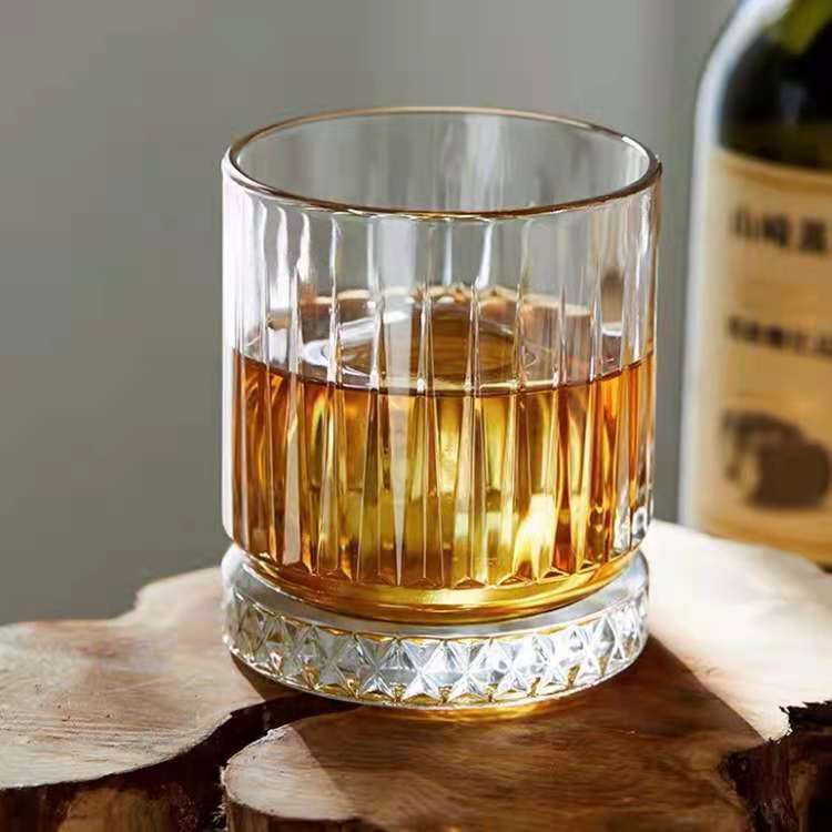 luxury gold rim glasses for whiskey