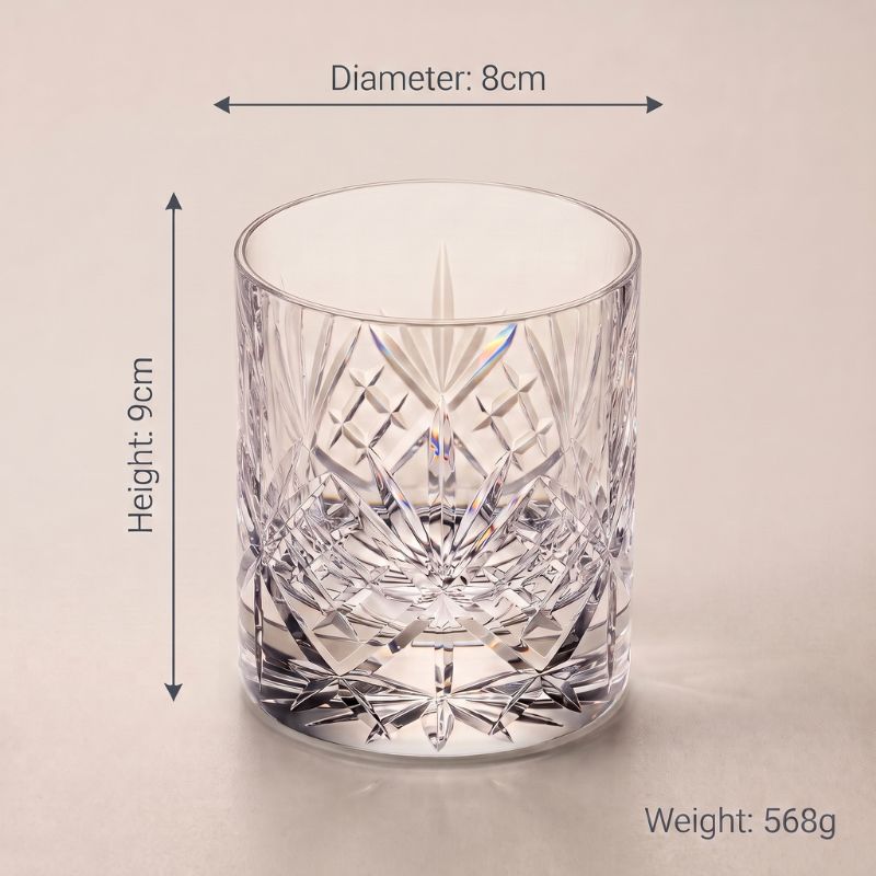 Hearth Hand-Cut Crystal Whiskey Glass