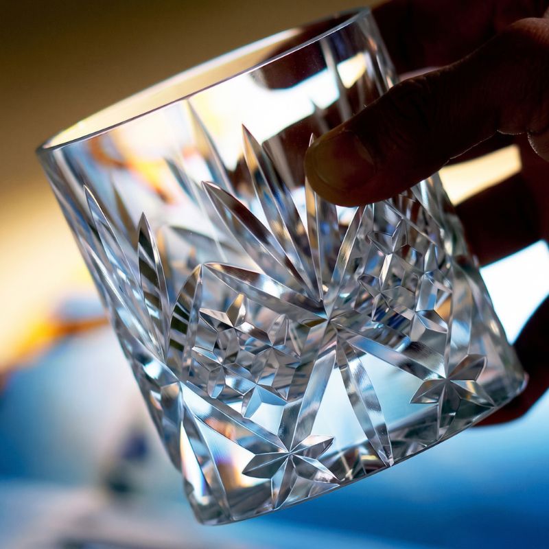 Hearth Hand-Cut Crystal Whiskey Glass