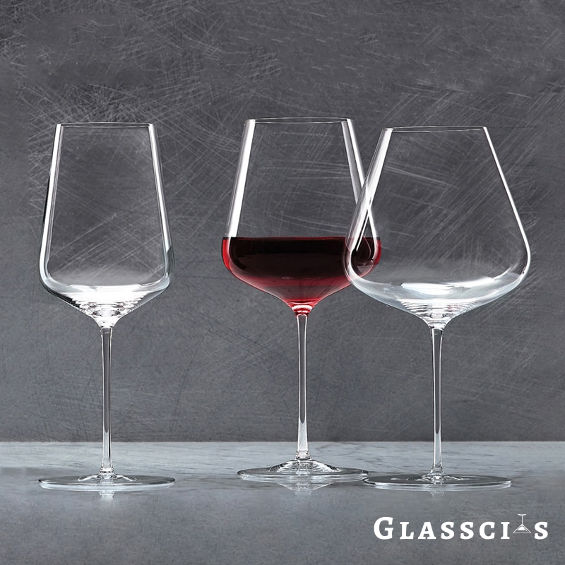 Modern wine glasses for red wine