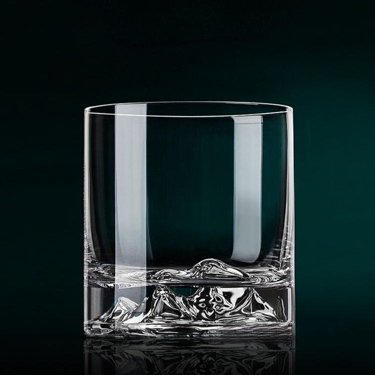 Japanese mountain design whiskey glass