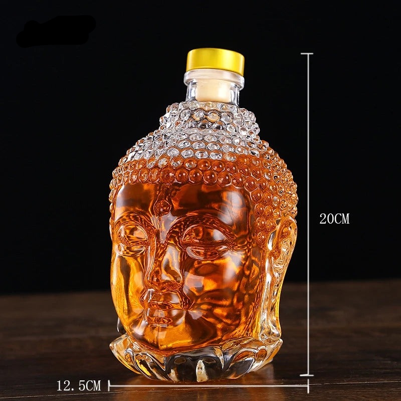 "Whiskey Wisdom" Buddha Head Decanter