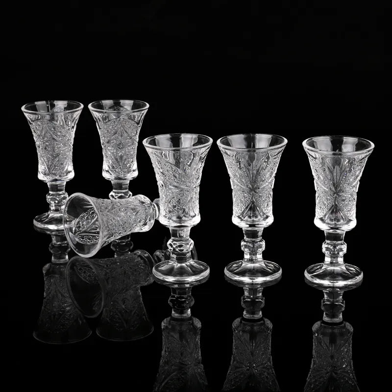European Glamorous Shot Goblet - Set of 6