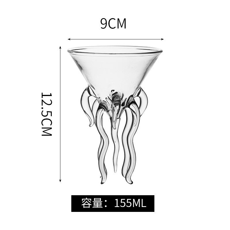 Octo-Pour Cocktail Glass