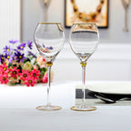 Pouring into an elegant wine glass, a mark of sophistication