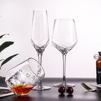 Icy Themed Hammered Wine Glasses Perfect for Parties
