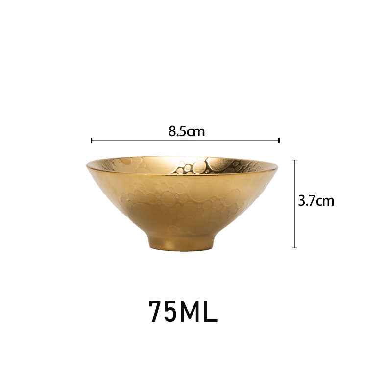 Polka Dot Gold Sakazuki Cup