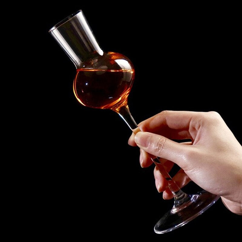 Tulip Whiskey Glass with Narrow Opening