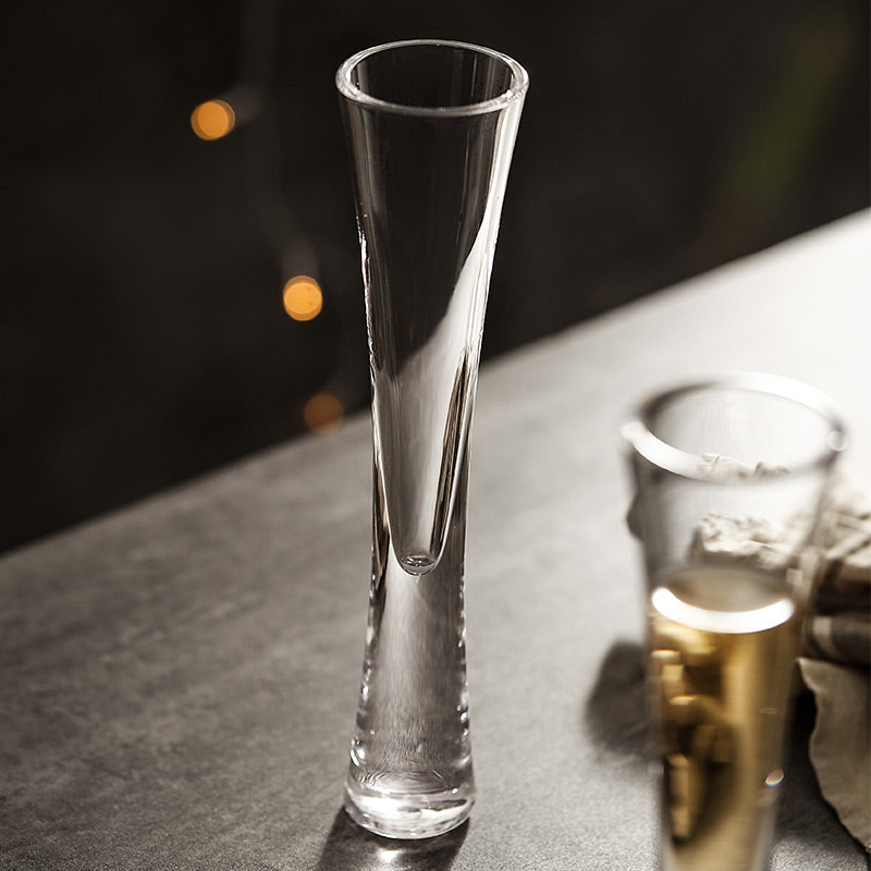 Innovative design clear wine glasses by Glasscias