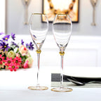 A hint of gold elevating the wine glass aesthetic