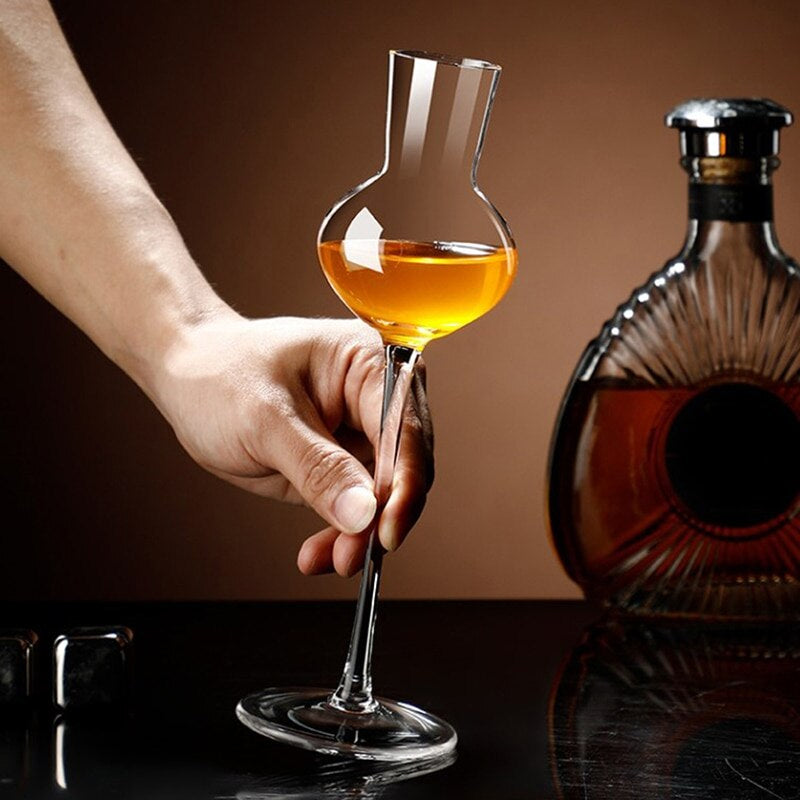 Homestia Whiskey Nosing Glass Tulip Bud Goblet Tasting Glass