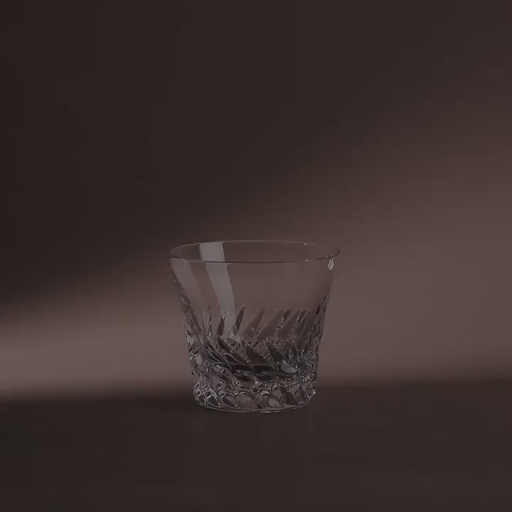 Angel Wing Crystal Whiskey Glass