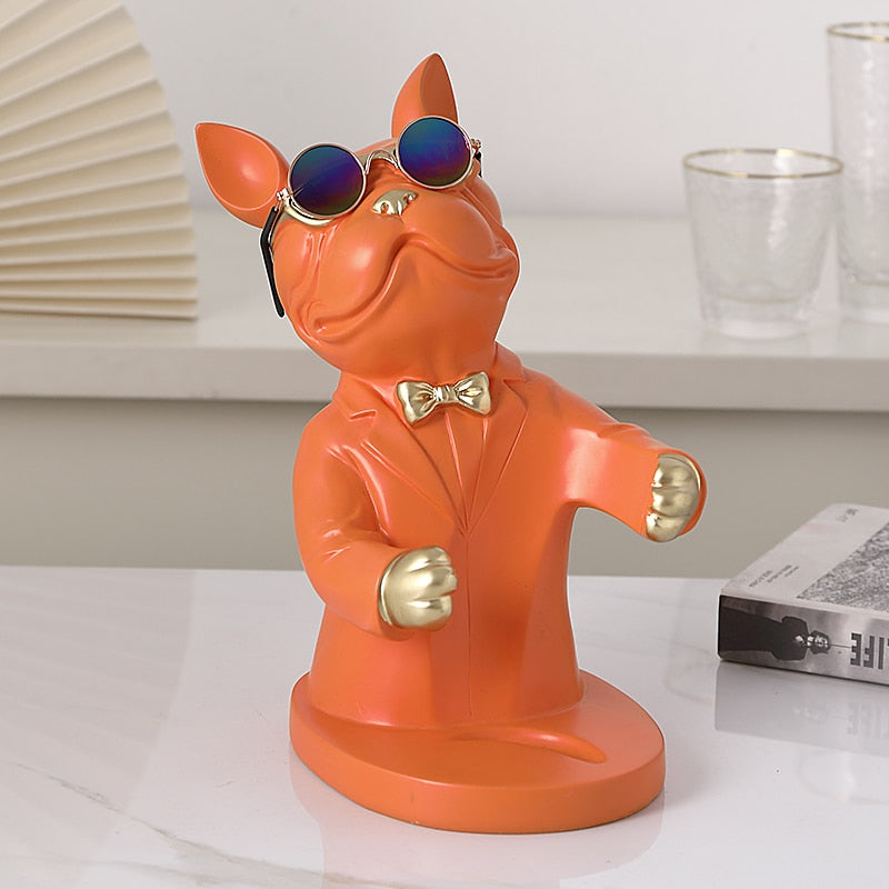butler bulldog decorative wine bottle holder