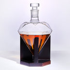 beautiful diamond heart modern decanter by glasscias