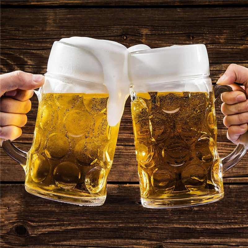 Elegant honeycomb beer stein for Oktoberfest