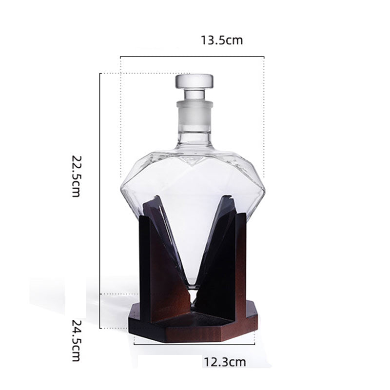 "Diamond Heart" Liquor Decanter
