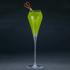 elegant crystal champagne glasses