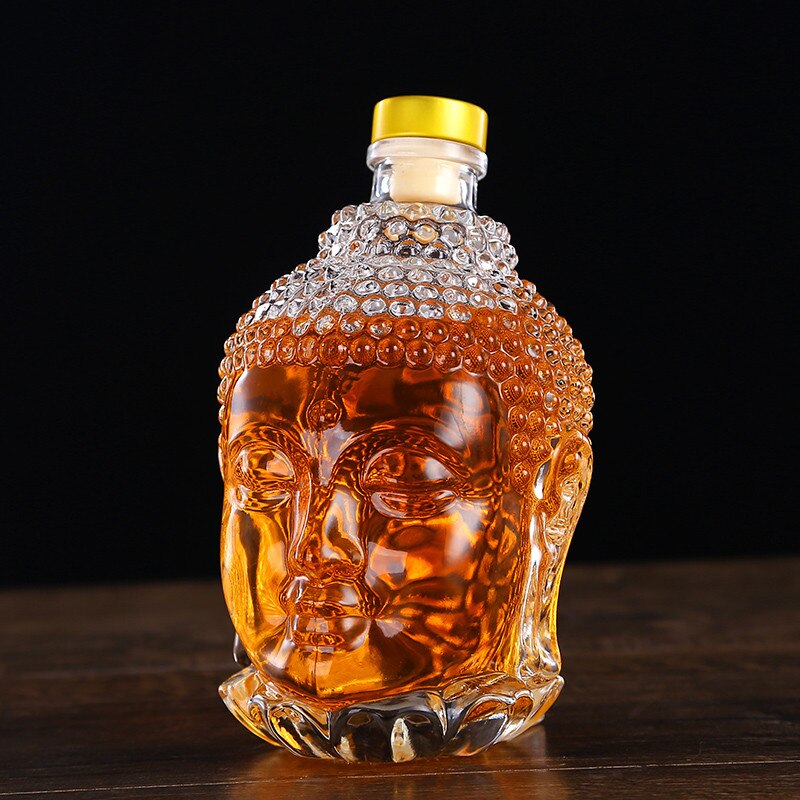 Buddha-inspired decanters for spiritual celebrations