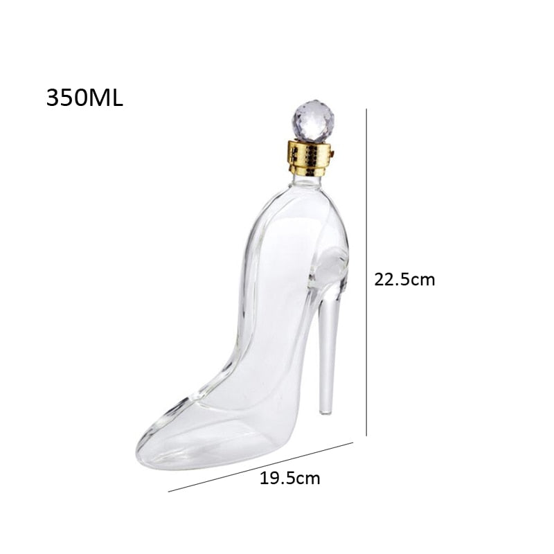 "Heel to Toast" Wine Decanter