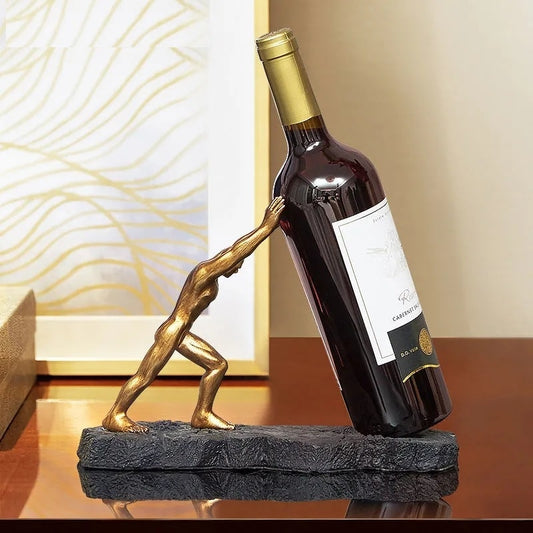 the mighty hercules wine bottle holder
