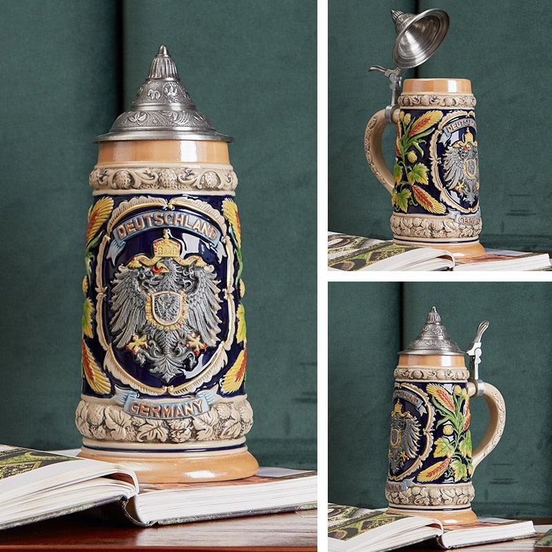 German heritage beer stein by glasscias